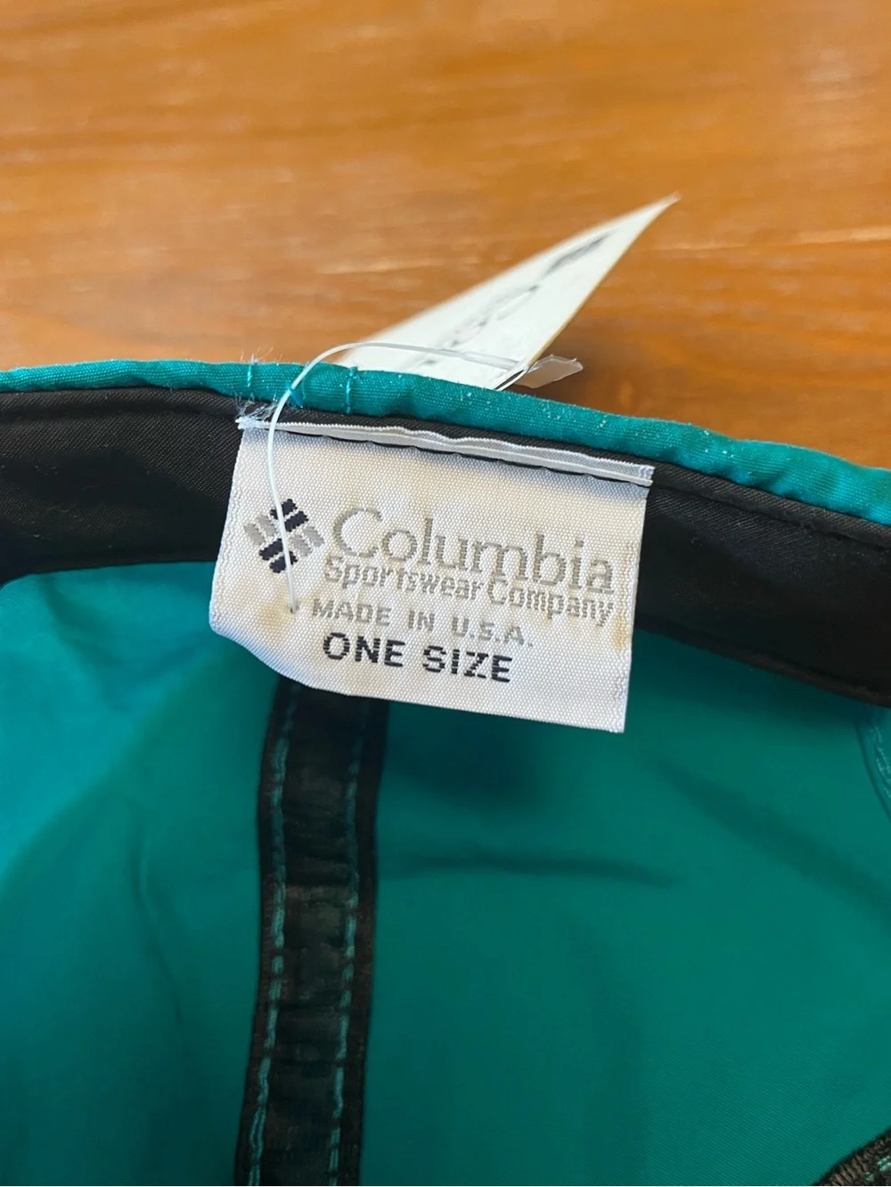 🧢 NWT Vintage Columbia Sportswear USA Willapa Bay OSFA Nylon Camp Hat Jade Green